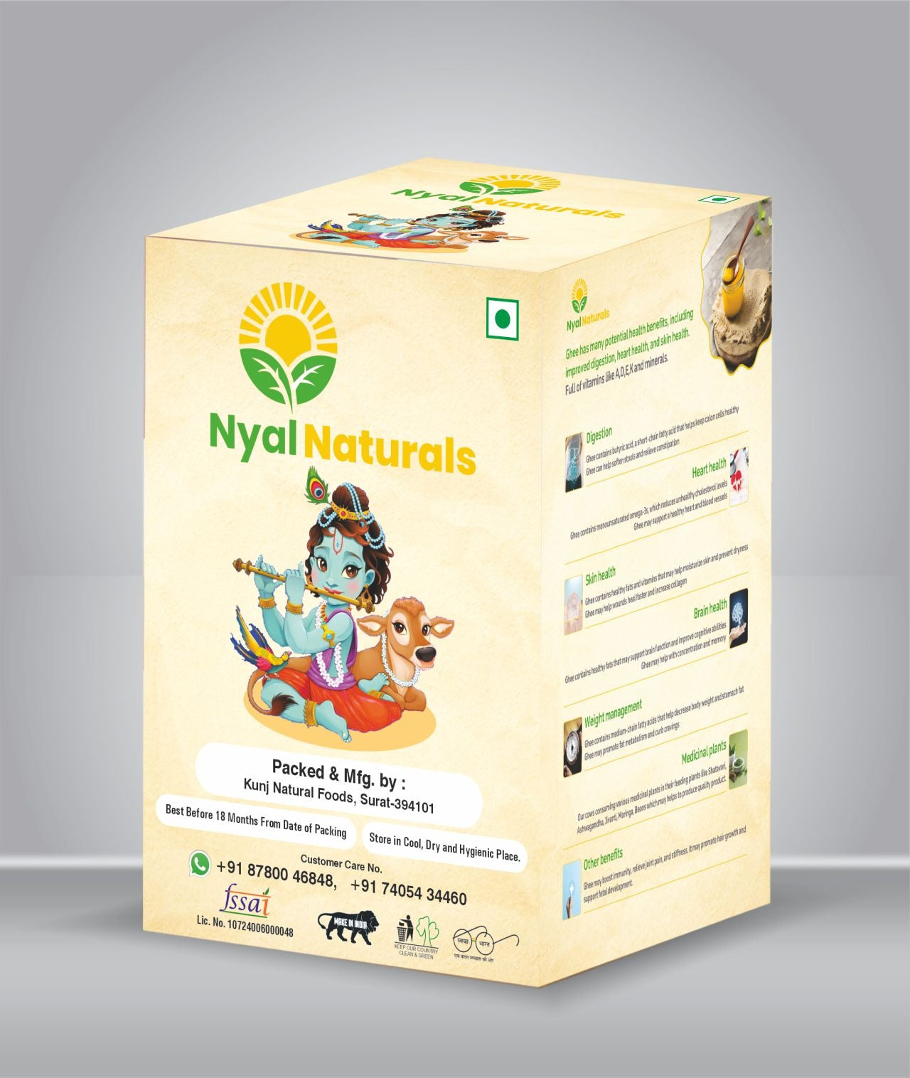 Pure gir cow ghee 500 ML